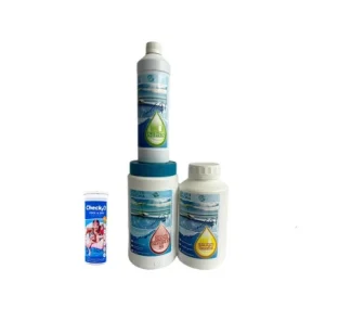 Set solutii pentru mini piscine fara filtrare cu tester 6in1